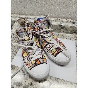 Women’s LOONEY TUNES x Keds: FILM STRIP Multi-Color High Top Sneakers ~ Size 10